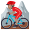 Person Mountain Biking - Medium emoji on Emojione
